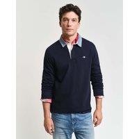 GANT Pure Cotton Rugby Shirt Navy