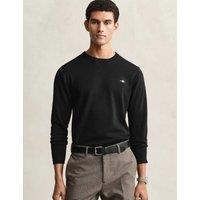 GANT Pure Cotton Crew Neck Jumper Black