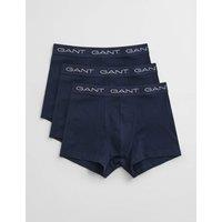 GANT 3 Pack Cotton Rich Trunks Navy Mix