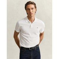 GANT Pure Cotton Piqu Polo Shirt White