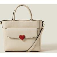 Faux Leather Heart Grab Bag