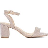 Wide Fit Sparkle Block Heel Sandals