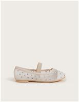 Monsoon Kids' Diamante Pumps (7 Small - 4 Large) Ivory