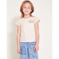 Pure Cotton Embroidered T-Shirt (3-12 Yrs)