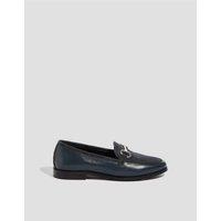 Leather and Suede Bar Loafers