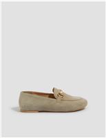 Suede Bar Loafers
