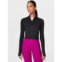 Athlete Seamless Zip Up Cropped Jacket