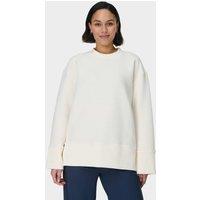 Peaceful Cotton Blend Ribbed Sweatshirt