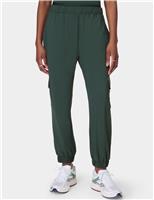 Sweaty Betty Explorer Cargo Cuffed Lightweight Trousers Dark Green