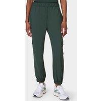 Sweaty Betty Explorer Cargo Cuffed Lightweight Trousers Dark Green