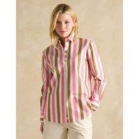Pure Cotton Striped Collared Relaxed Shirt