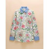 Pure Cotton Floral Collared Relaxed Shirt