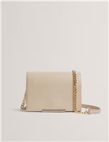 Leather Bar Detail Mini Cross Body Bag