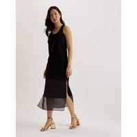 Ted Baker Round Neck Midi Column Dress Black