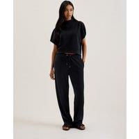 Cupro Blend Funnel Neck Sweatshirt