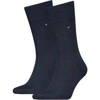2pk Polka Dot & Plain Cotton Rich Socks