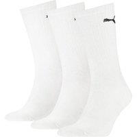 Puma 3 Pack Unisex Cotton Rich Crew Socks White