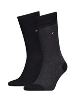 2pk Birdseye & Plain Cotton Rich Socks