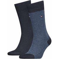 2pk Birdseye & Plain Cotton Rich Socks