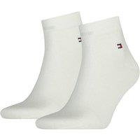 Tommy Hilfiger 2 Pack Cotton Rich Quarter Socks White