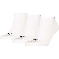 Puma 3 Pack Unisex Sneaker Cotton Rich Trainer Socks White