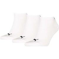 Puma 3 Pack Unisex Sneaker Cotton Rich Trainer Socks White