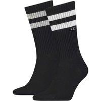 2pk Striped Cuff Cotton Rich Sports Socks