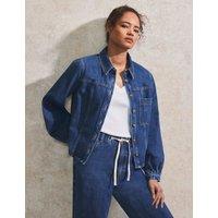Denim Cropped Shacket