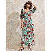 Floral Scoop Neck Midaxi Tea Dress