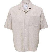 ONLY & SONS Linen Blend Shirt Stone