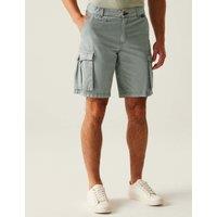 Regatta Shorebay II Pure Cotton Cargo Shorts Grey