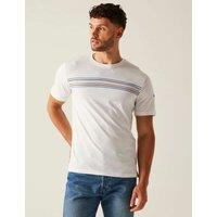 Ravia Pure Cotton Chest Stripe T-Shirt