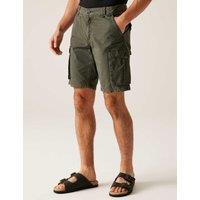Regatta Shorebay II Pure Cotton Cargo Shorts Green