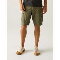 Regatta Ruwan Pure Cotton Cargo Shorts Green