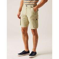 Regatta Shorebay II Pure Cotton Cargo Shorts Beige