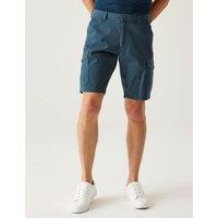 Regatta Ruwan Pure Cotton Cargo Shorts Blue