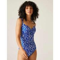 Sakari Animal Print Padded V-Neck Swimsuit