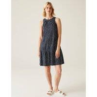 Trisa Pure Cotton Polka Swing Dress