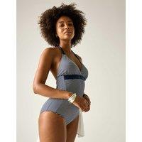 Regatta Flavia II Tummy Control Halterneck Swimsuit Dark Navy Mix