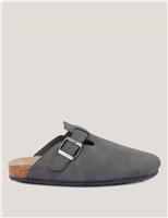 Kaber Buckle Flat Mules