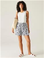 Salise Floral High Waisted Shorts