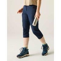 Regatta Chaska III Capri Cropped Walking Trousers Navy
