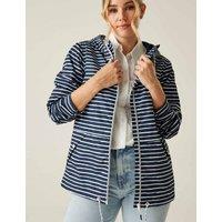 Regatta Bayletta II Waterproof Striped Raincoat Navy Mix