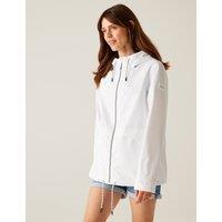 Regatta Bayletta II Waterproof Striped Raincoat White