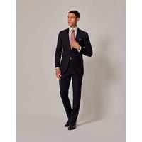 Hawes & Curtis Slim Fit Pure Wool Twill Suit Jacket Black