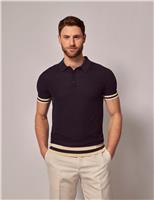 Pure Cotton Textured Polo Shirt