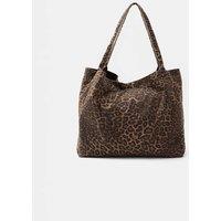 Pure Cotton Canvas Animal Print Tote Bag