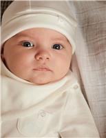 Baby 2pk Cotton Blend Hats (0-6 Mths)