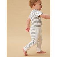 Cotton Blend Striped Joggers (0-4 Yrs)