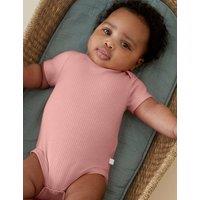 Watchshop Ribbed Bodysuit (0-24 Mths) Pink